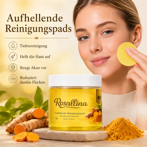 Rosallina Kojic Acid Exfoliating Pads – 60 Count